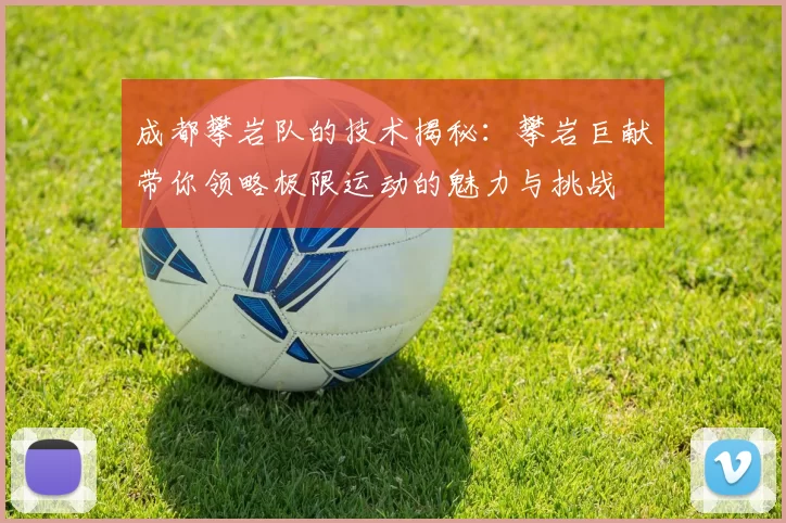 成都攀岩队的技术揭秘：攀岩巨献带你领略极限运动的魅力与挑战