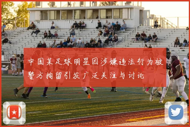 中国某足球明星因涉嫌违法行为被警方拘留引发广泛关注与讨论