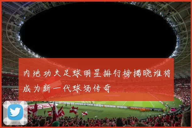 内地功夫足球明星排行榜揭晓谁将成为新一代球场传奇